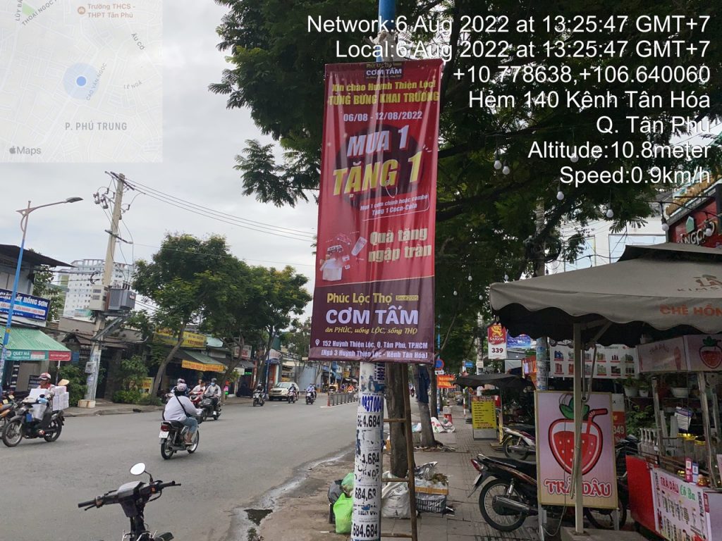 Treo phướn quảng cáo cơm tấm