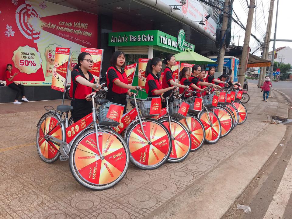 Tổ chức roadshow tại hcm bằng xe đạp